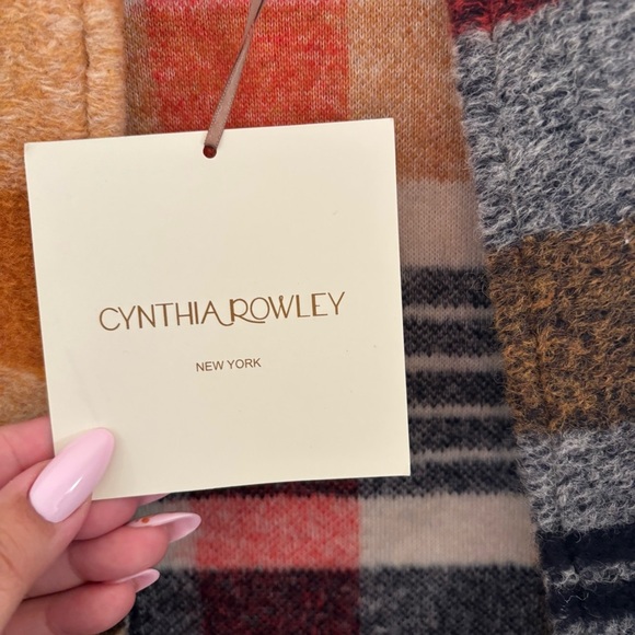 Cynthia Rowley New York Plaid Coat Size Small NWT Wool Blend Fall Cozy - Picture 3 of 6